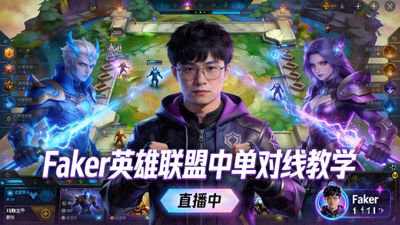 Faker英雄联盟中单对线教学直播封面